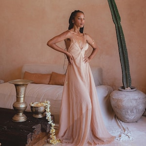 Powder Pink Padma Dress • Greek Goddes Dress • Boho Prom Dress • Formal Bridesmaid dress • Wedding Guest Dresses for Women